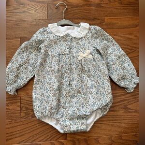 Floral Long Sleeve Baby Romper